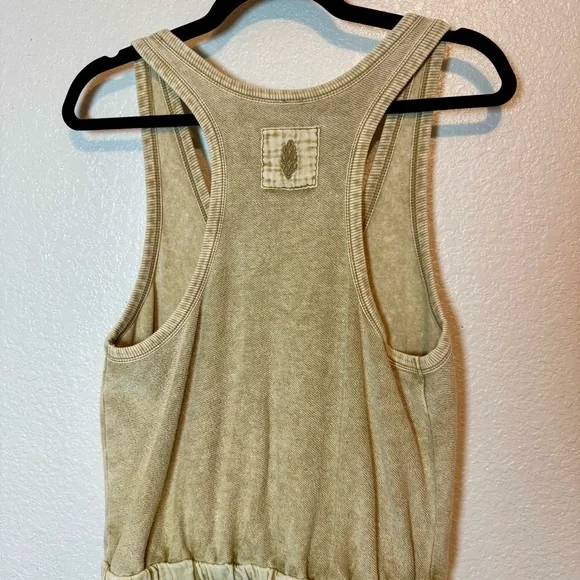 NWOT Free People Movement Timko Onesie Utility Jumpsuit Wide Leg Neutral Tan Med - Picture 8 of 12